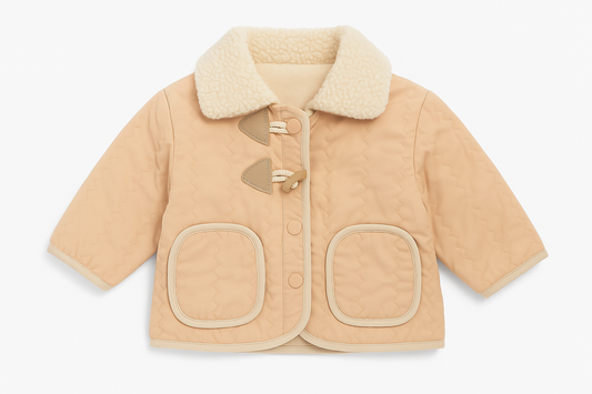 Beige Quilted Jacket