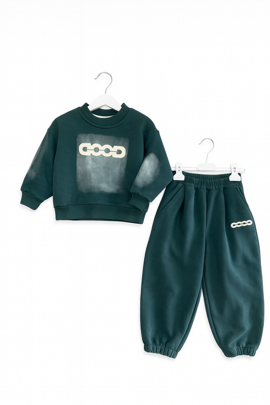 Green Fleece Tracksuit